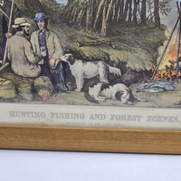 HUNTING FISHING AND FOREST SCENES by Currier & Ives - Picture 5 of 7